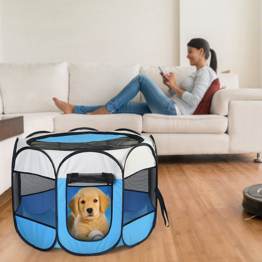 Portable Foldable Pet Playpen For Dogs Cats Other Pets Image 1