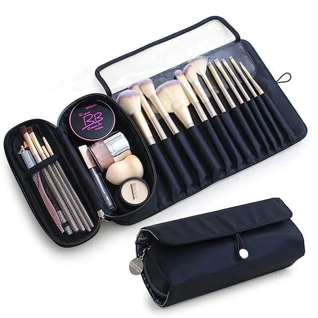 Portable Makeup Brush Organizer Makeup Brush Bag Image 1