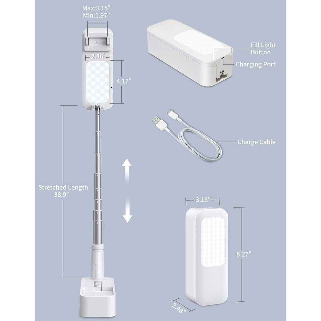 Portable Phone Holder with LED Dimmable Light Image 6