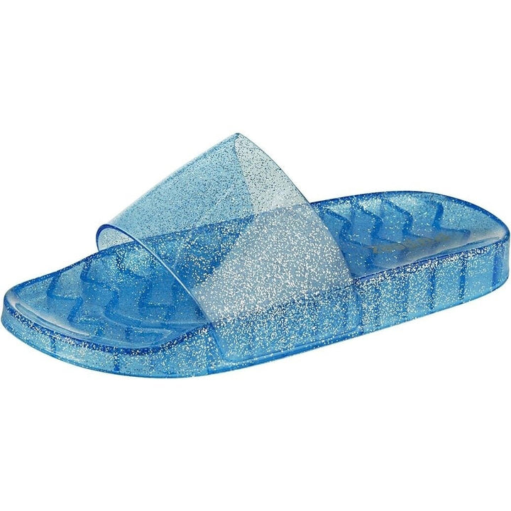 Pupeez Girls Summer Open Toe Jelly Slide Sandals Image 1