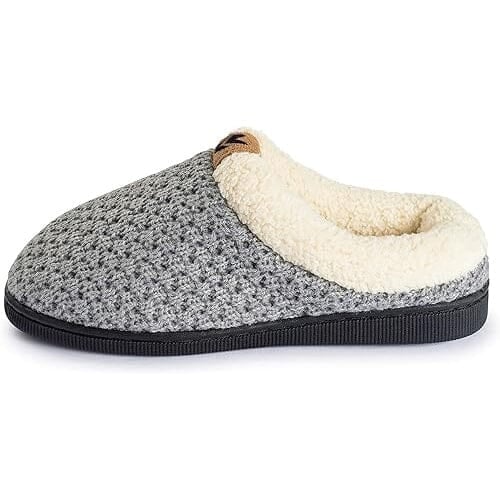 Pupeez Girls Sweater Knit Slippers Fleece Lined House Shoe Image 8