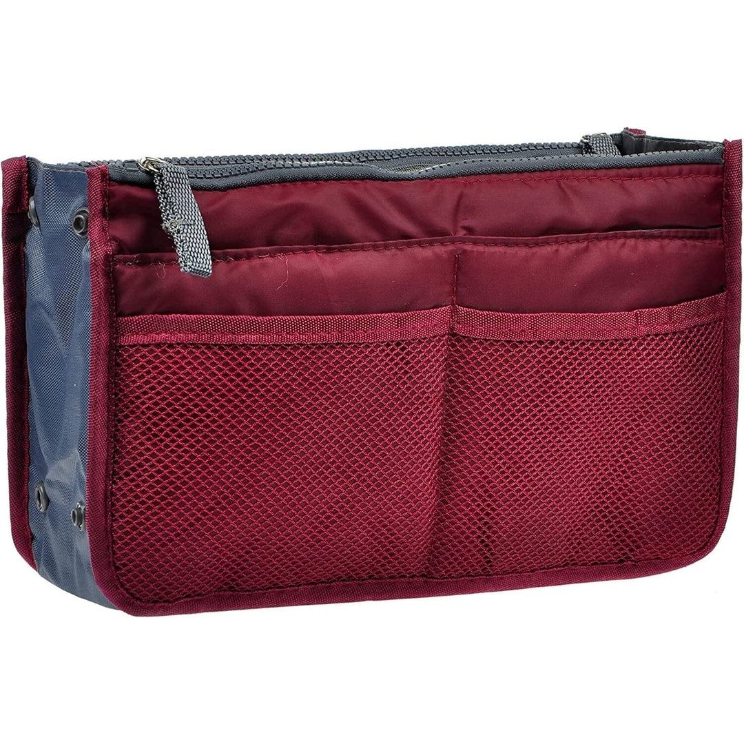 Purse Insert Storage Bag Versatile Travel Organizer Bag Insert Cosmetic Bag With Multi-Pockets Image 6