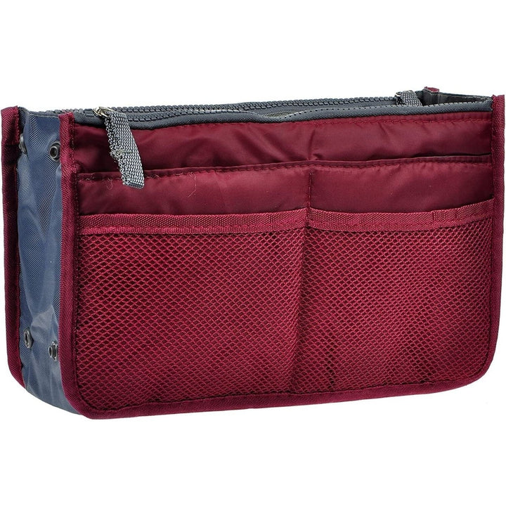 Purse Insert Storage Bag Versatile Travel Organizer Bag Insert Cosmetic Bag With Multi-Pockets Image 1