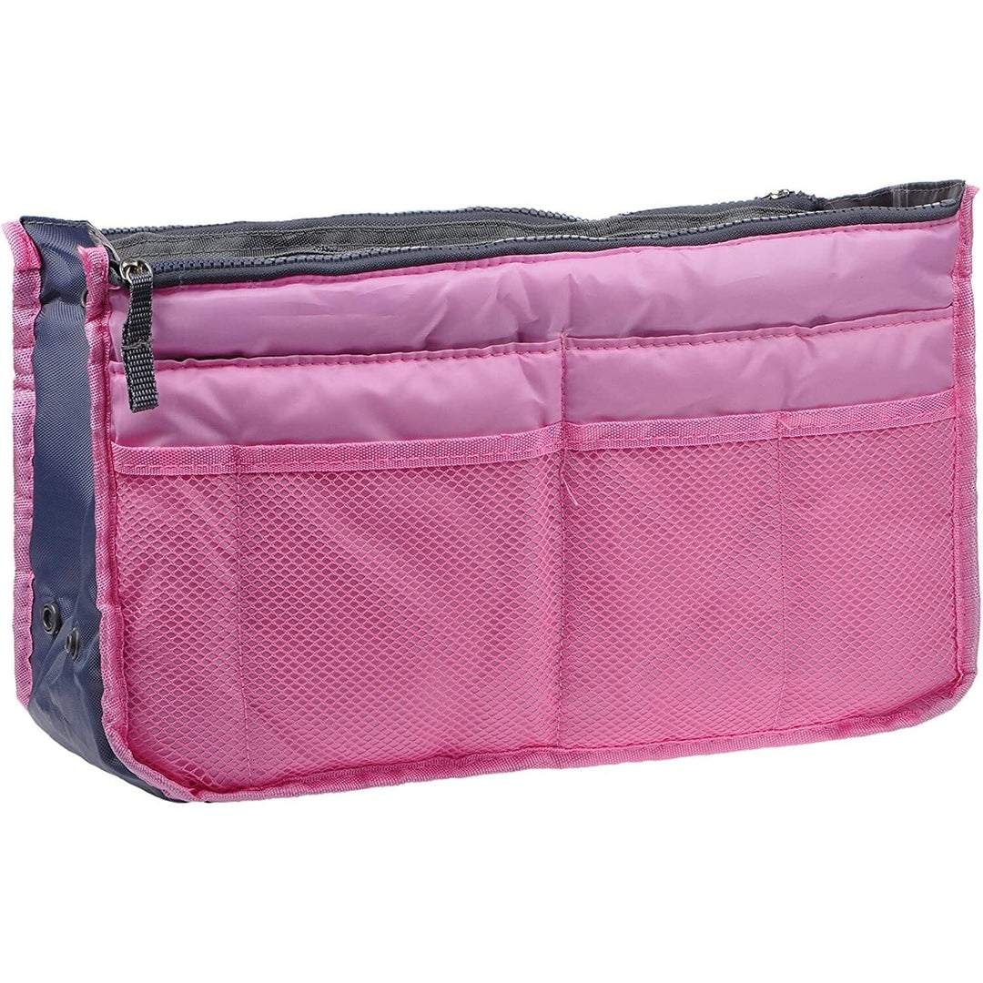 Purse Insert Storage Bag Versatile Travel Organizer Bag Insert Cosmetic Bag With Multi-Pockets Image 7