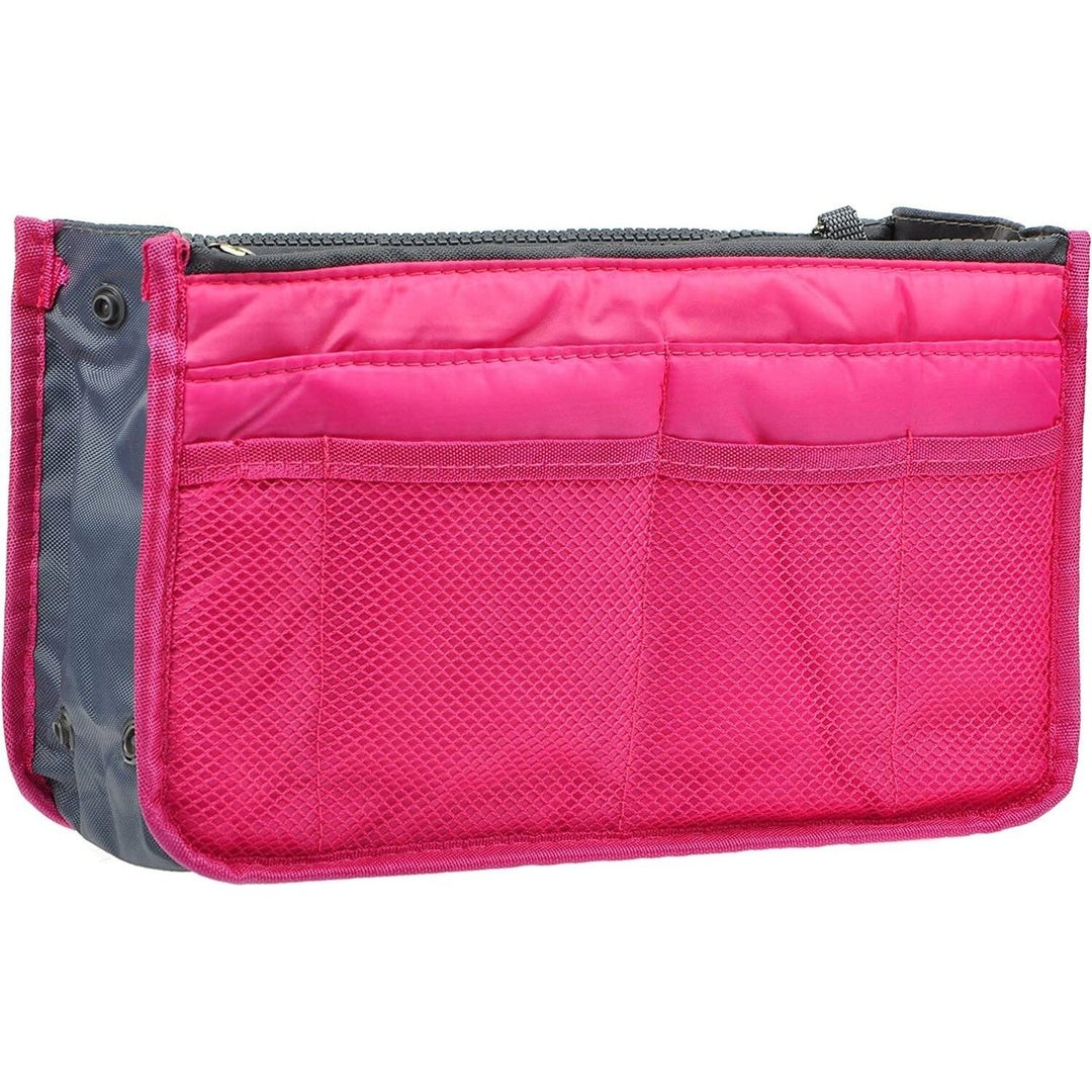 Purse Insert Storage Bag Versatile Travel Organizer Bag Insert Cosmetic Bag With Multi-Pockets Image 10