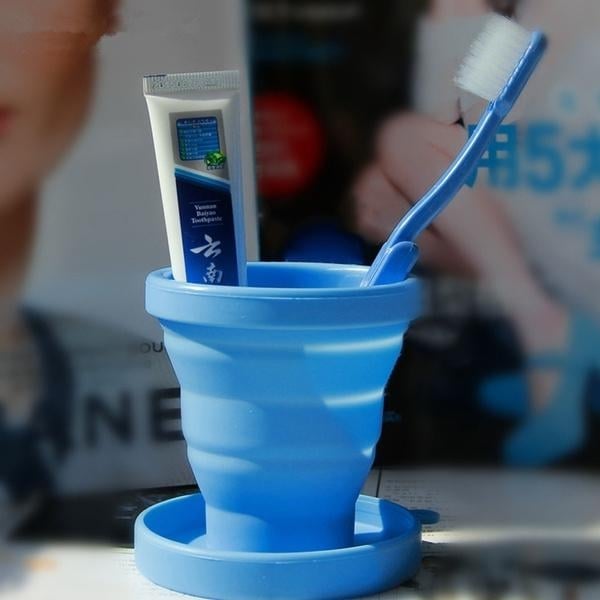 Portable Silicone Telescopic Drinking Collapsible Folding Cup Image 1