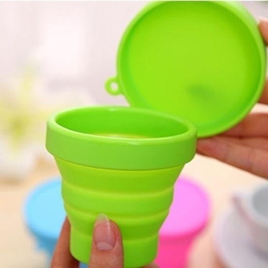 Portable Silicone Telescopic Drinking Collapsible Folding Cup Image 2