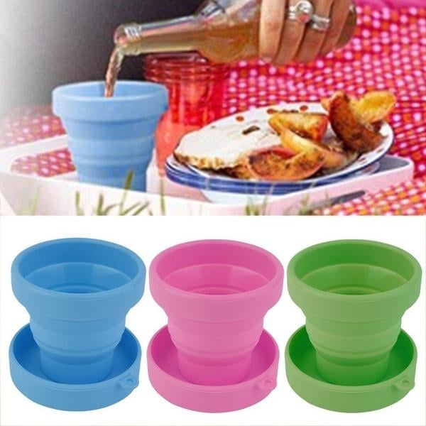 Portable Silicone Telescopic Drinking Collapsible Folding Cup Image 7