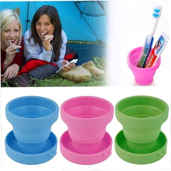 Portable Silicone Telescopic Drinking Collapsible Folding Cup Image 9