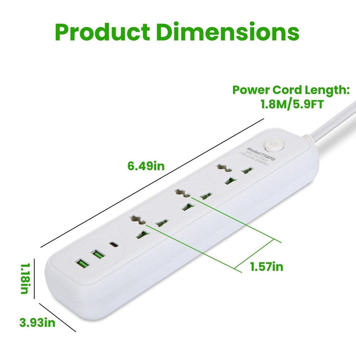 Power Strip with 5.9ft Extension Image 7