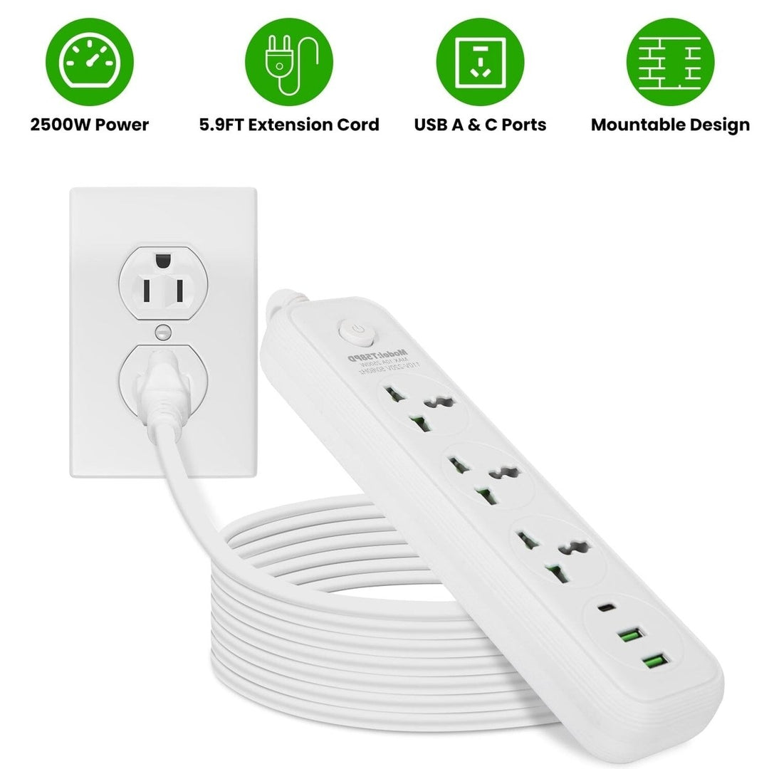 Power Strip with 5.9ft Extension Image 8