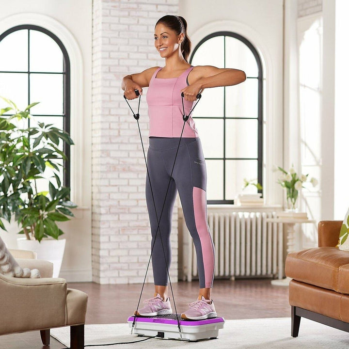 PowerFit Elite Vibration Platform with Exercise Bands and Mat (Refurbished) Image 3