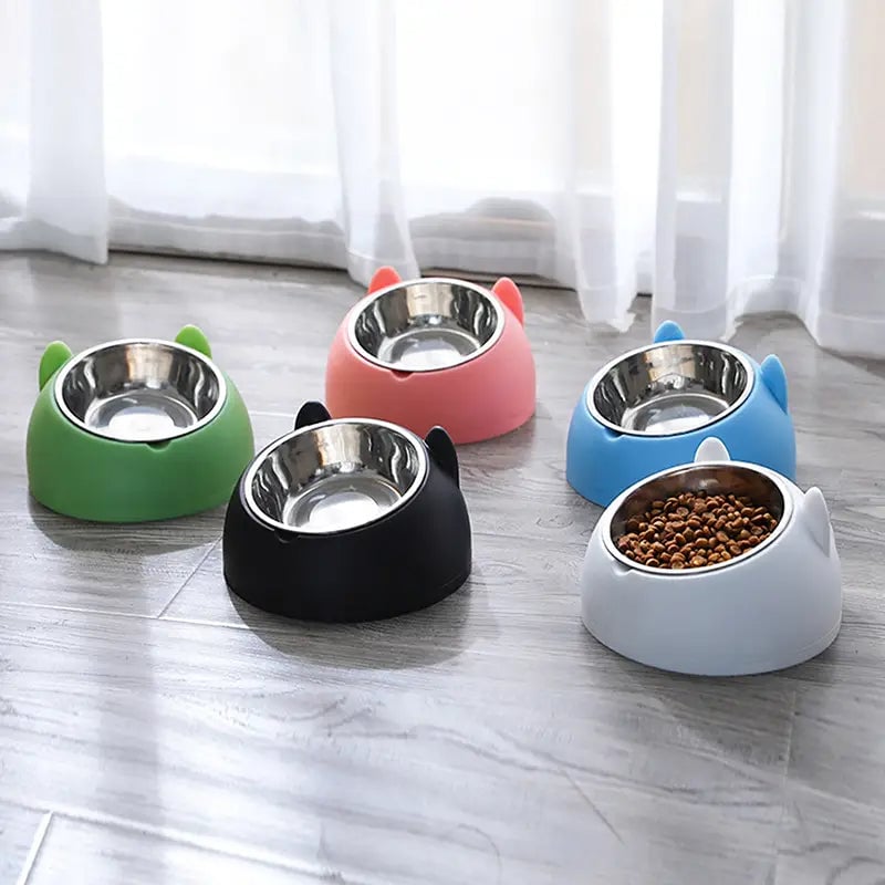 Premium Stainless Steel Cat and Dog Bowls - Non Slip Base for Food and Water Image 1