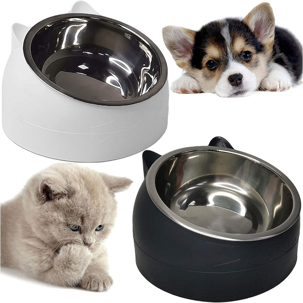 Premium Stainless Steel Cat and Dog Bowls - Non Slip Base for Food and Water Image 2