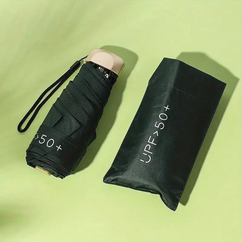 Pocket Windproof UV50 Anti-sunburn Rain Umbrella Image 3