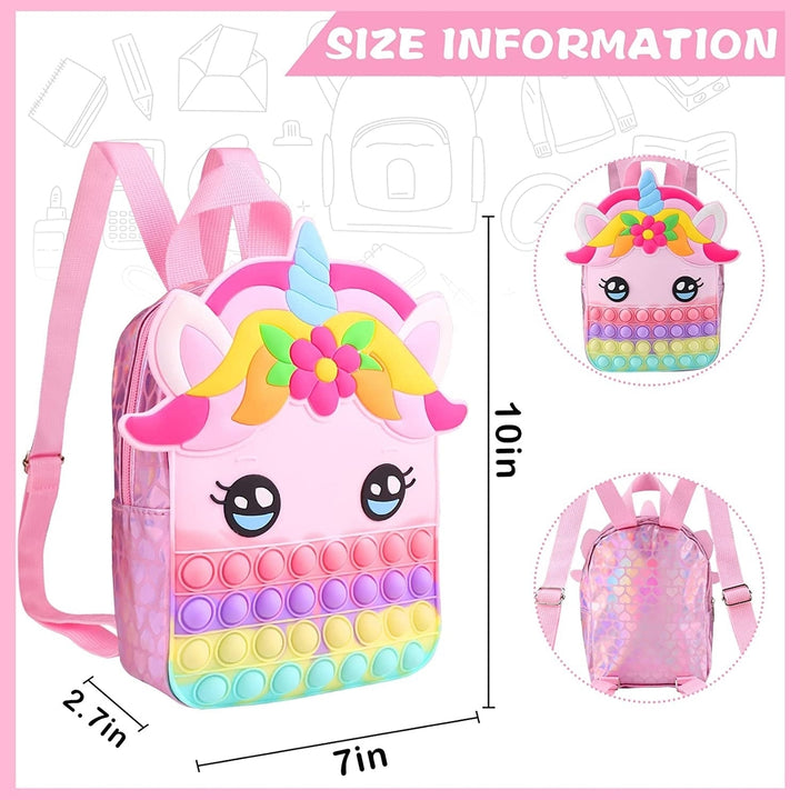 Pop Fidget Unicorn Backpack Image 4