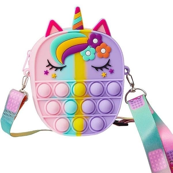 Pop Unicorn Purse Fidget Toys For Girls Image 2