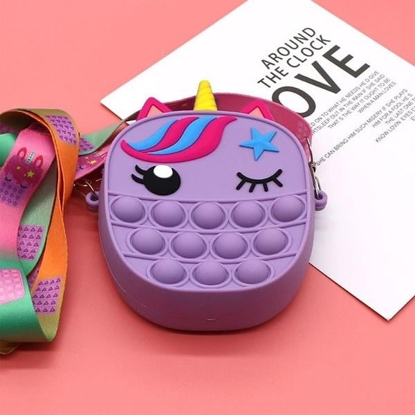 Pop Unicorn Purse Fidget Toys For Girls Image 9