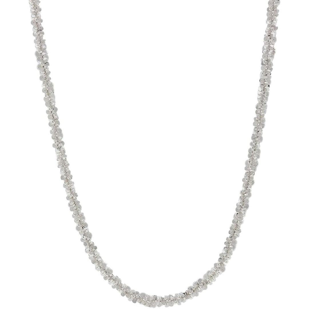 Pori Jewelers 925 Sterling Silver 2MM Twisted ROC Chain Necklace Image 1