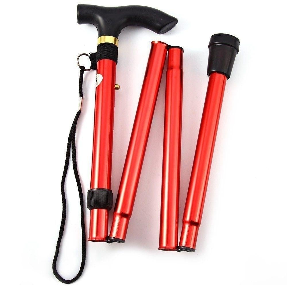 Portable Aluminum Folding Walking Travel Stick Cane Image 9