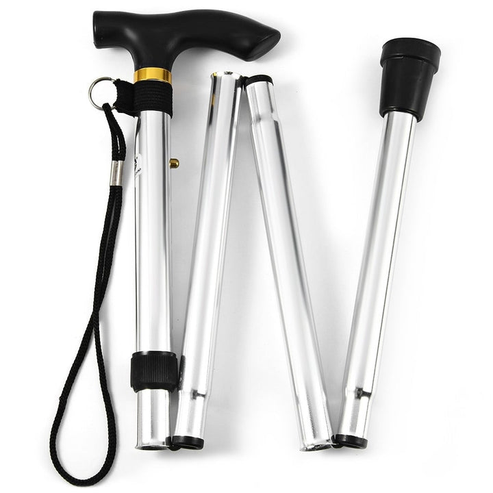 Portable Aluminum Folding Walking Travel Stick Cane Image 10