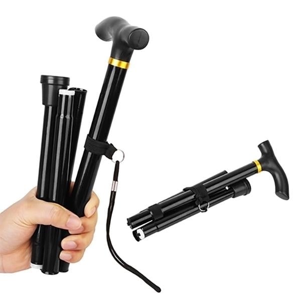 Portable Aluminum Folding Walking Travel Stick Cane Image 12