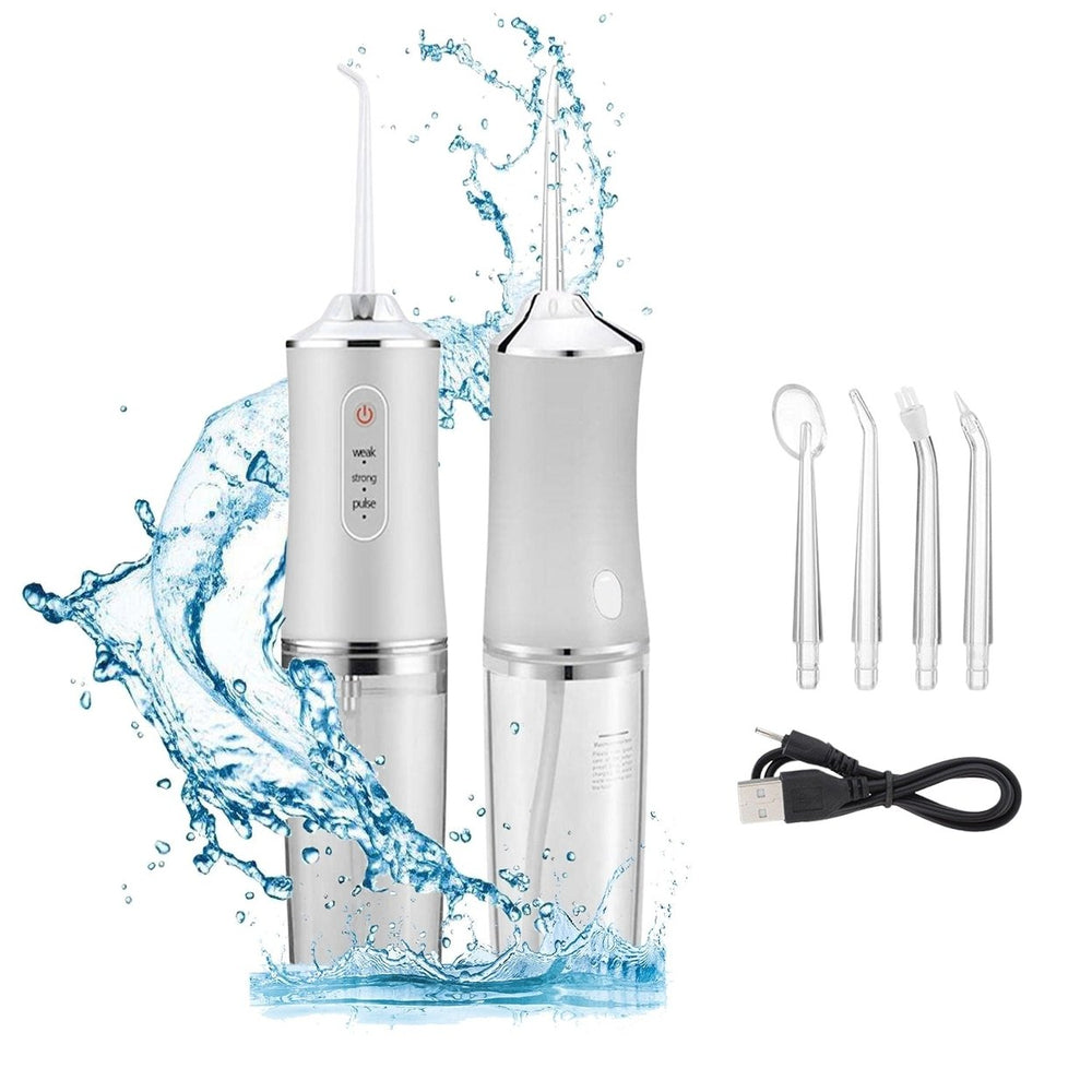 Professional Cordless Rechargeable 3 Modes Water Flosser Dental Oral Irrigator Braces Cleaner Image 2