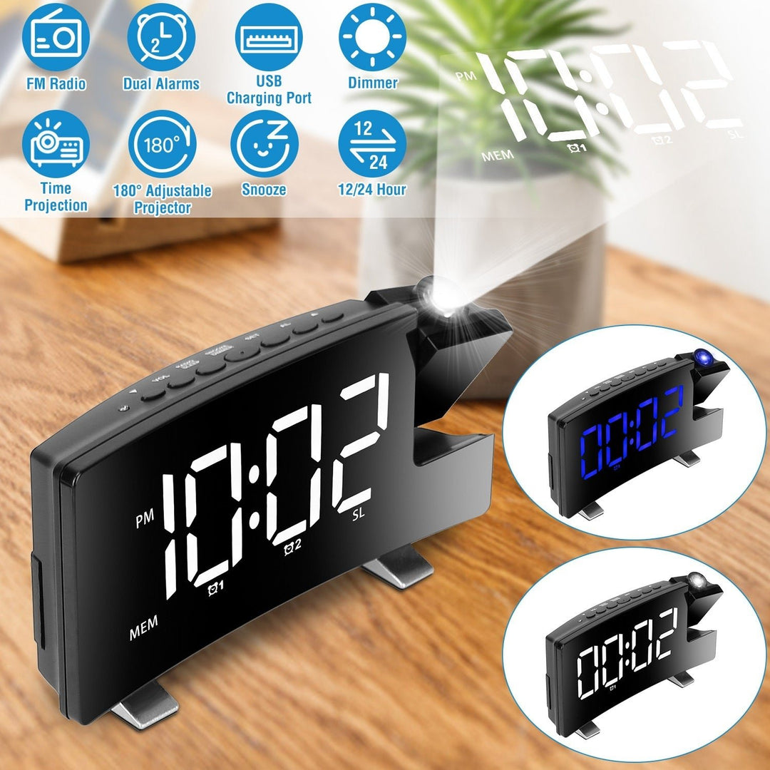 Projection Alarm Clock with Radio Image 10