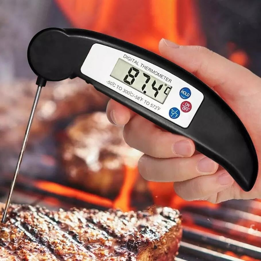 ProThermo Instant-Read Stainless Steel Digital Meat and Poultry Thermometer Image 1