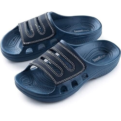 Pupeez Boys Waterproof Slippers Shower Pool Rubber Clog Outdoor Sandals Image 4