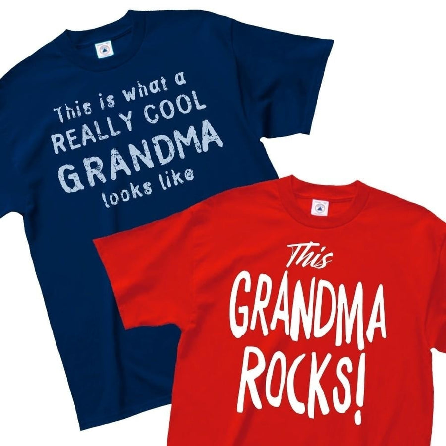 Really Cool Grandma or This Grandma Rocks T-Shirt - Assorted Styles and Sizes Image 1