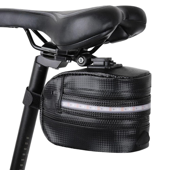 Rear Bike Saddle Bag with LED Light Image 3