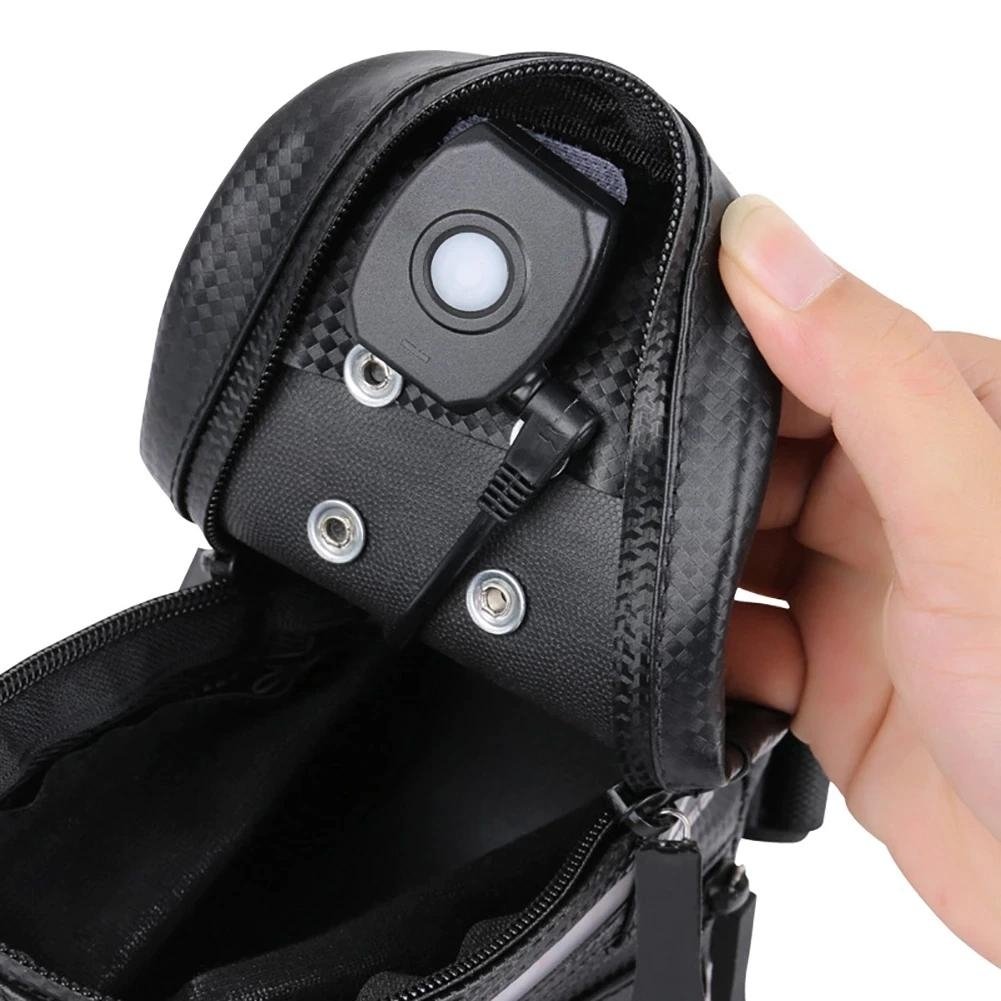 Rear Bike Saddle Bag with LED Light Image 4