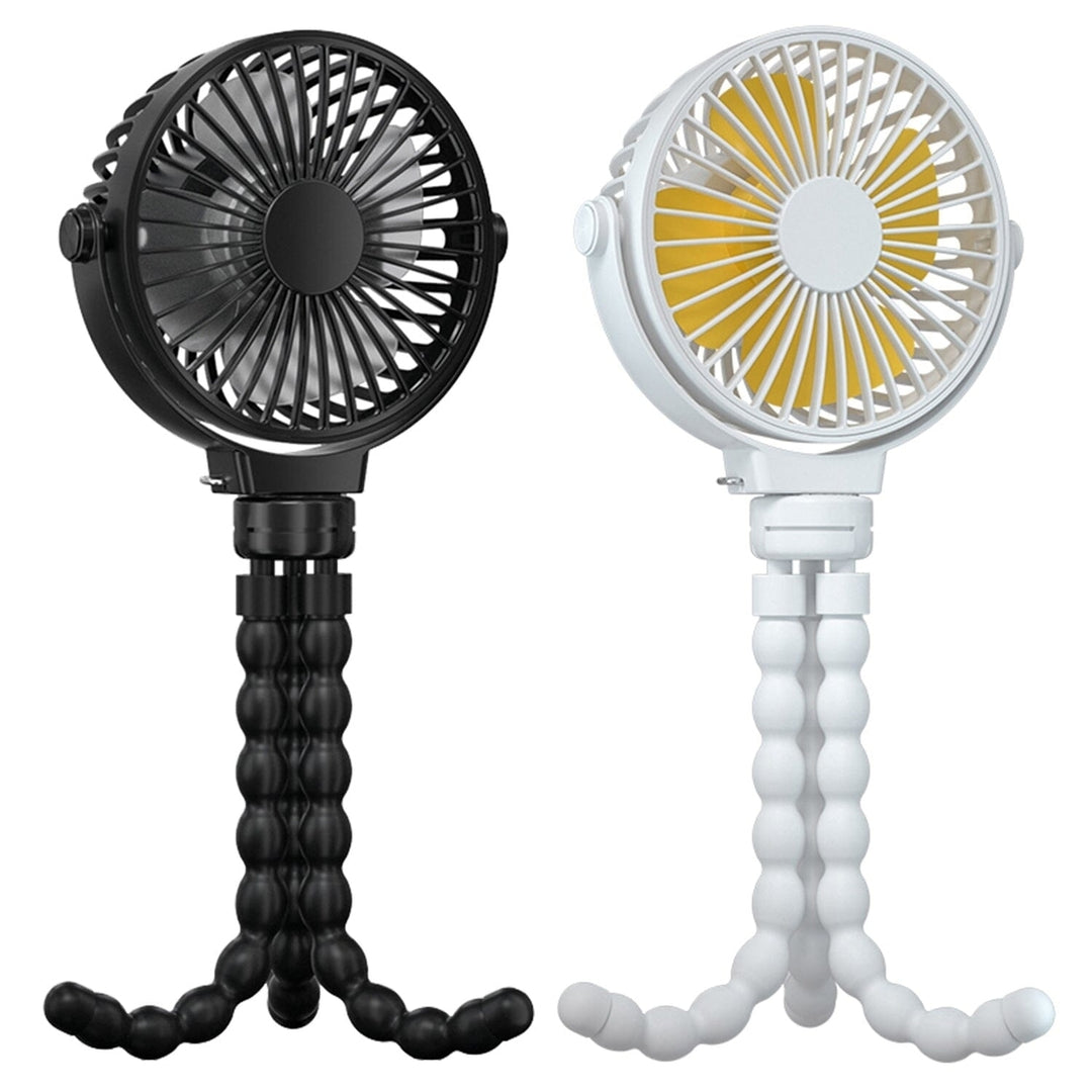 Rechargeable Handheld Fan with Flexible Tripod Image 1