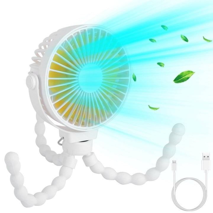 Rechargeable Handheld Fan with Flexible Tripod Image 8