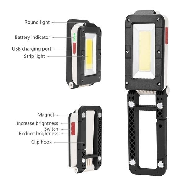 Rechargeable Magnetic Folding LED Outdoor Light Image 8