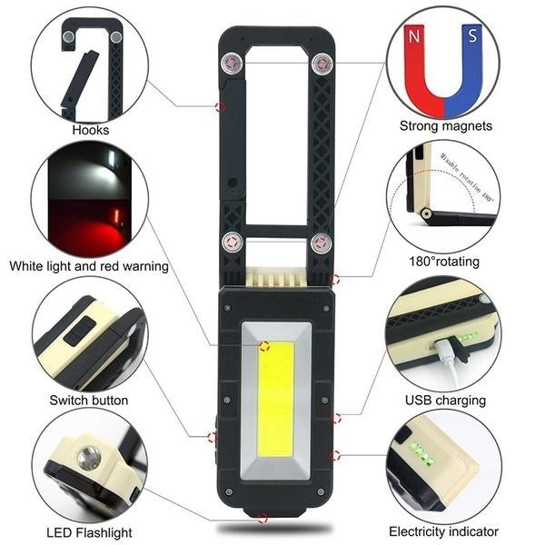 Rechargeable Magnetic Folding LED Outdoor Light Image 9