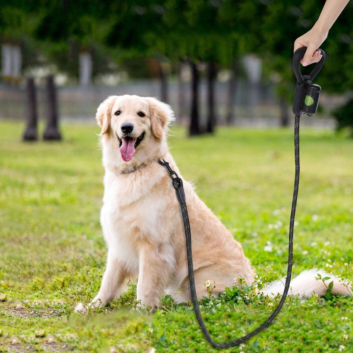 Reflective Durable 2-in-1 Dog Leash 5ft Hands-Free Waste Bag Dispenser Image 11