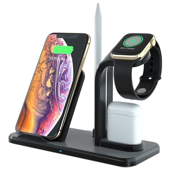 Qi 10W Fast Phone Wireless Charging Stand Image 1