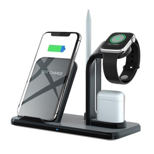 Qi 10W Fast Phone Wireless Charging Stand Image 4