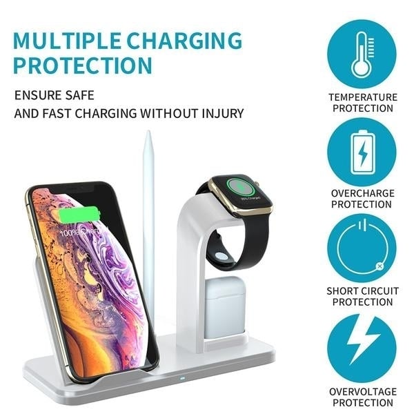 Qi 10W Fast Phone Wireless Charging Stand Image 9