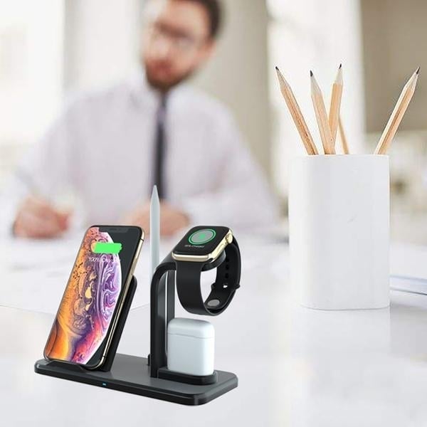 Qi 10W Fast Phone Wireless Charging Stand Image 11