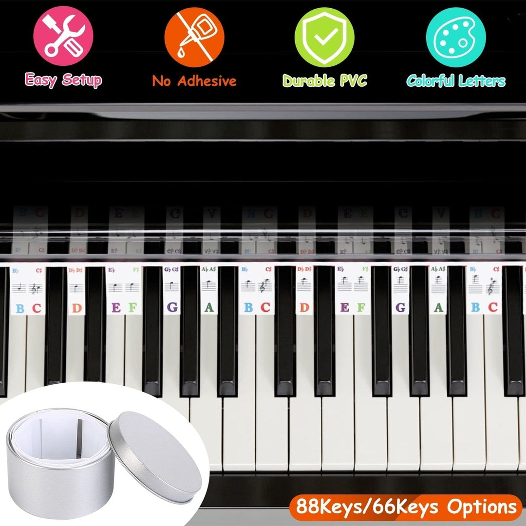 Removable PVC Piano Keyboard Stickers Image 8