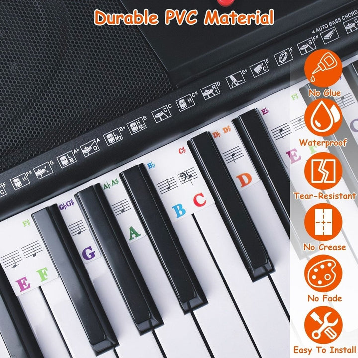 Removable PVC Piano Keyboard Stickers Image 10