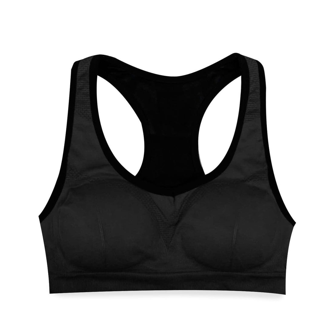 Racerback Seamless Sports Bra for Gym FItness and Yoga Image 3