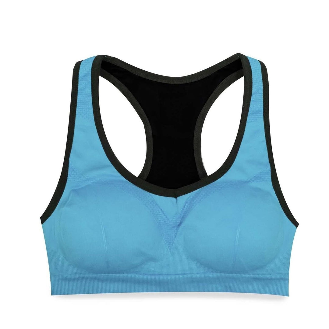 Racerback Seamless Sports Bra for Gym FItness and Yoga Image 4