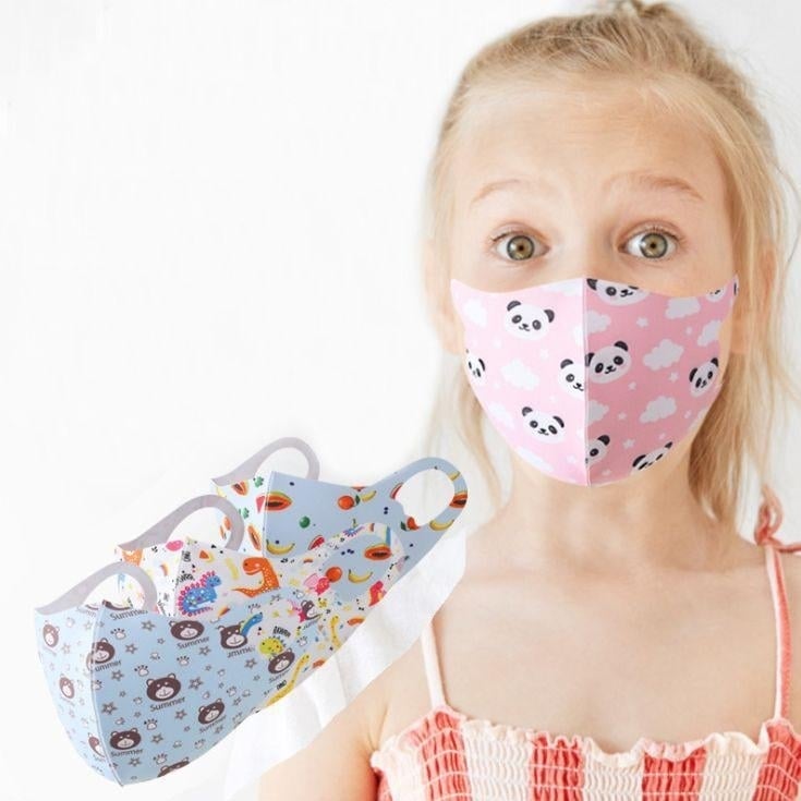 Reusable Fitted Face Mask for Kids Image 1