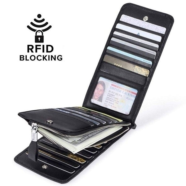 RFID Blocking Bifold Multi Card Case Wallet Image 8