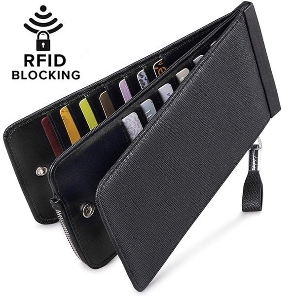 RFID Blocking Bifold Multi Card Case Wallet Image 9