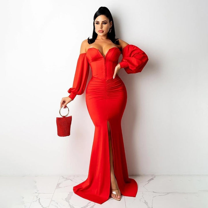 Sexy Off Shoulder Bodycon Party Dress Image 2